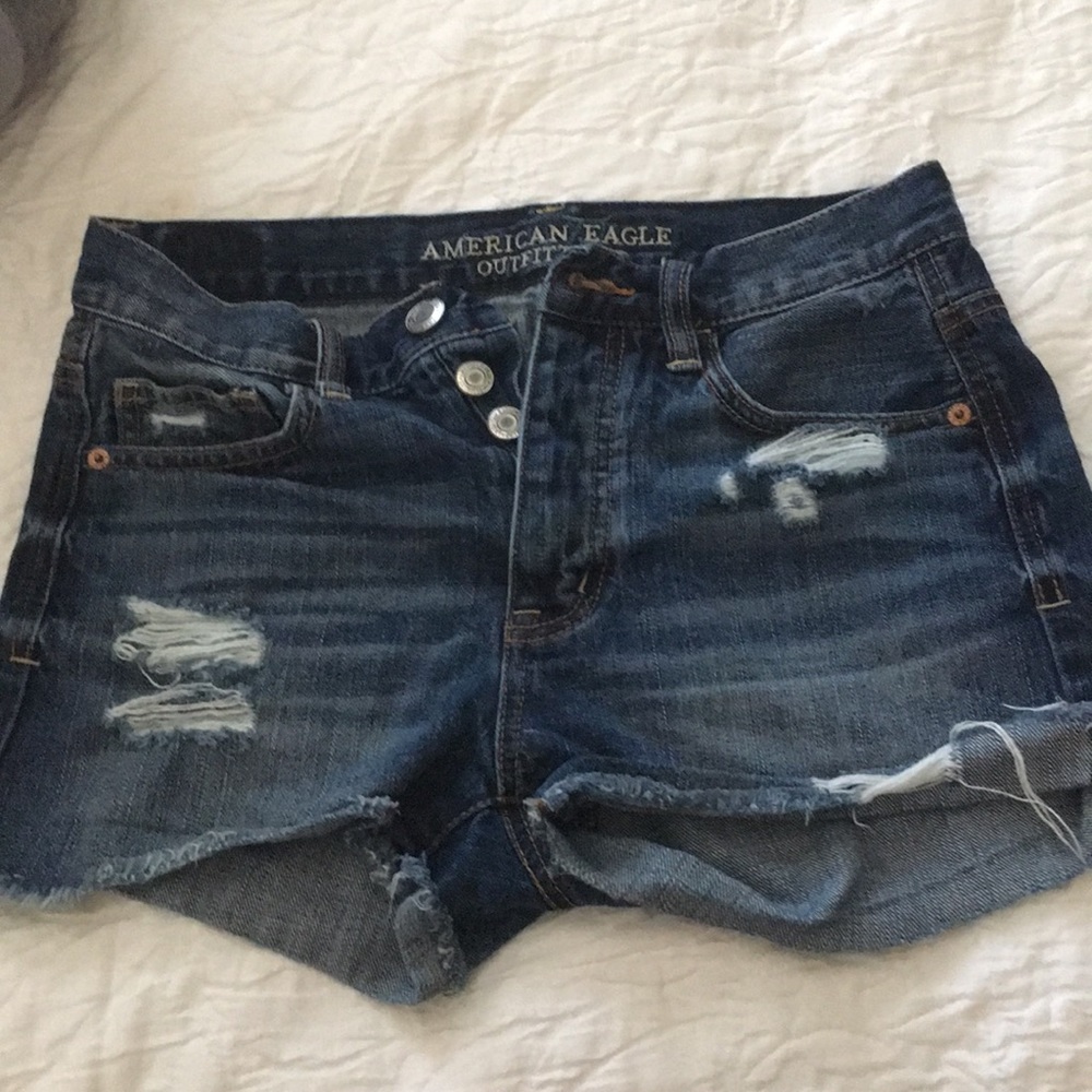 American Eagle, Dark wash jean shorts size 00